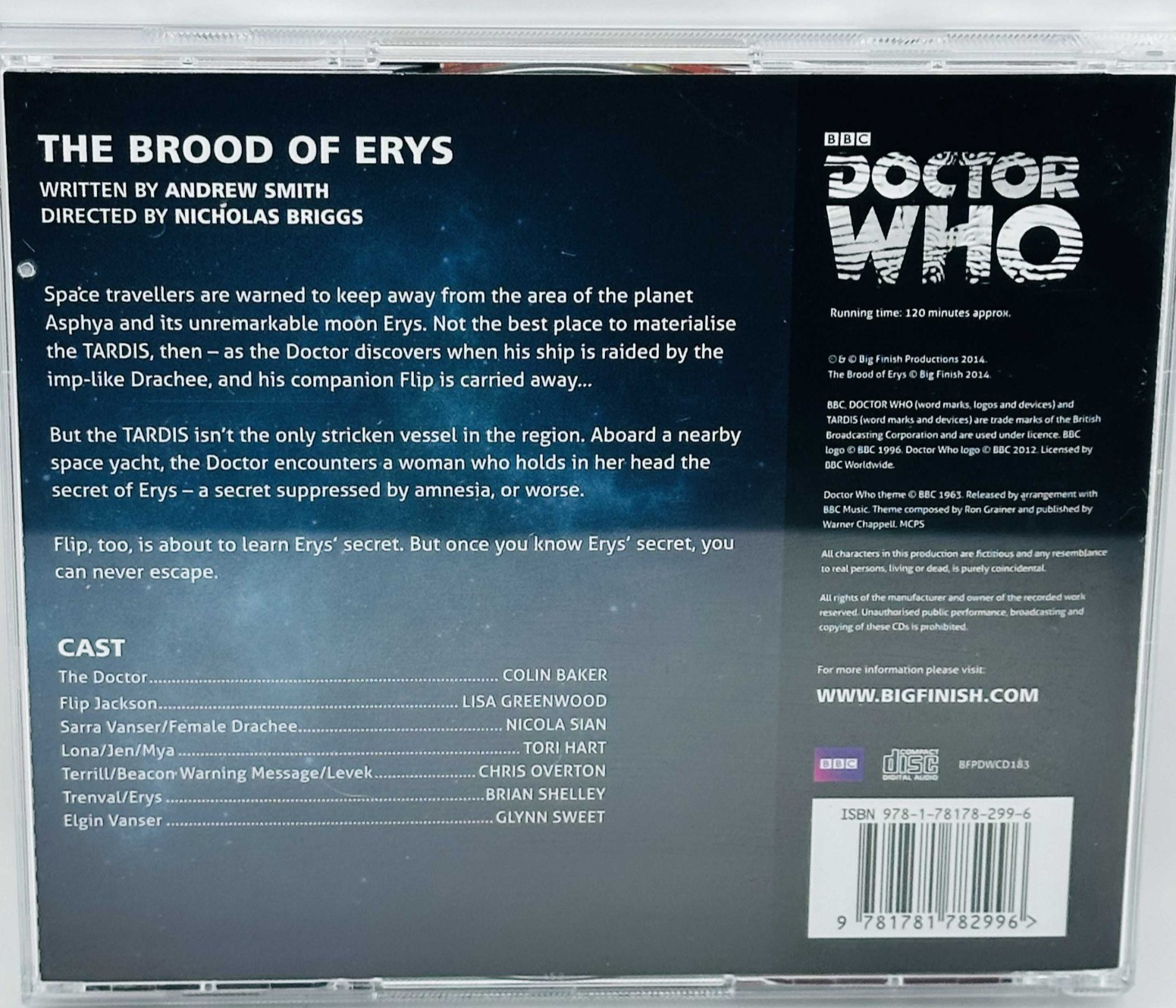 Doctor Who — Big Finish Main Range — 183 — The Brood of Erys CD