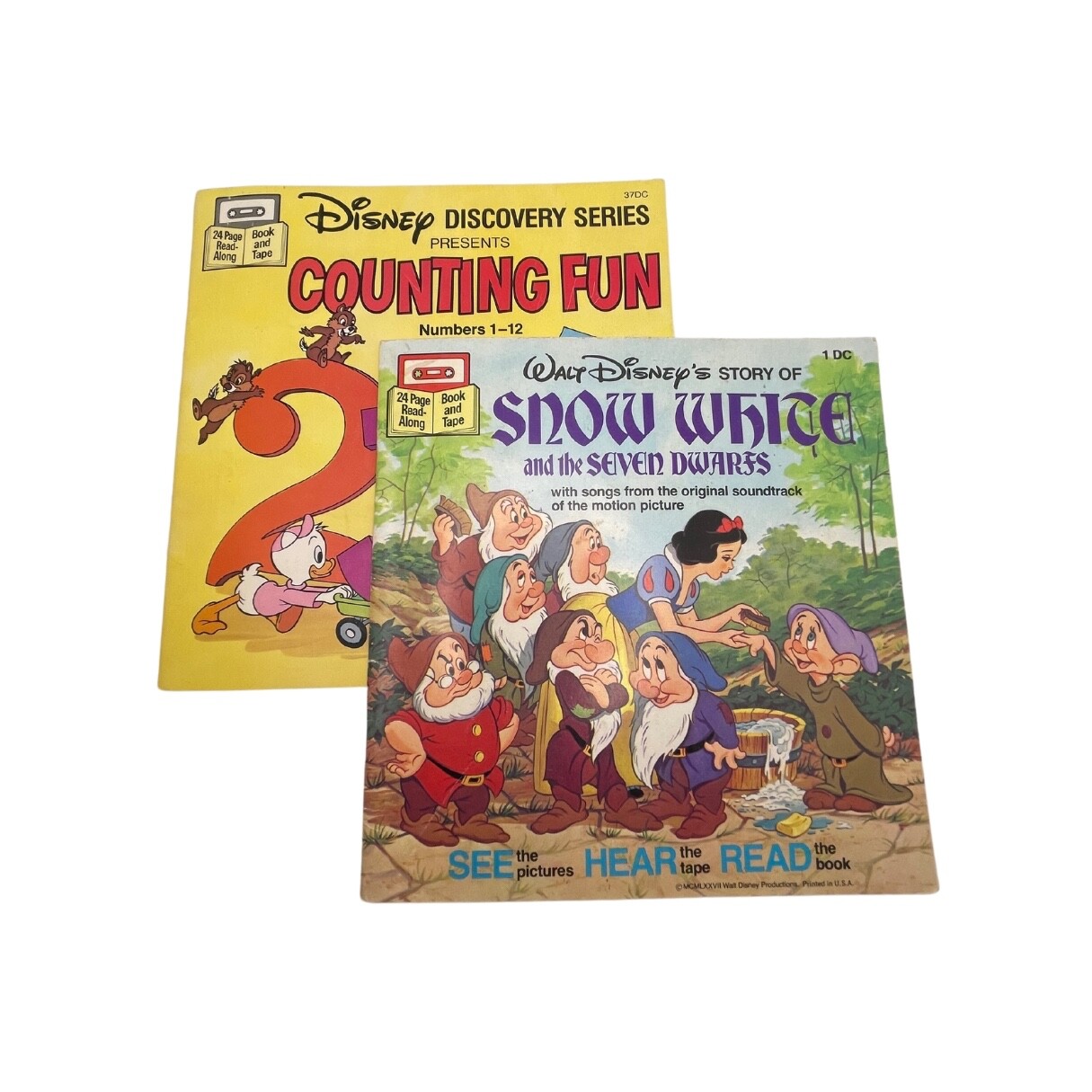 Disney Discovery Series Counting Fun & Snow White Read-Along Books (No Tapes)