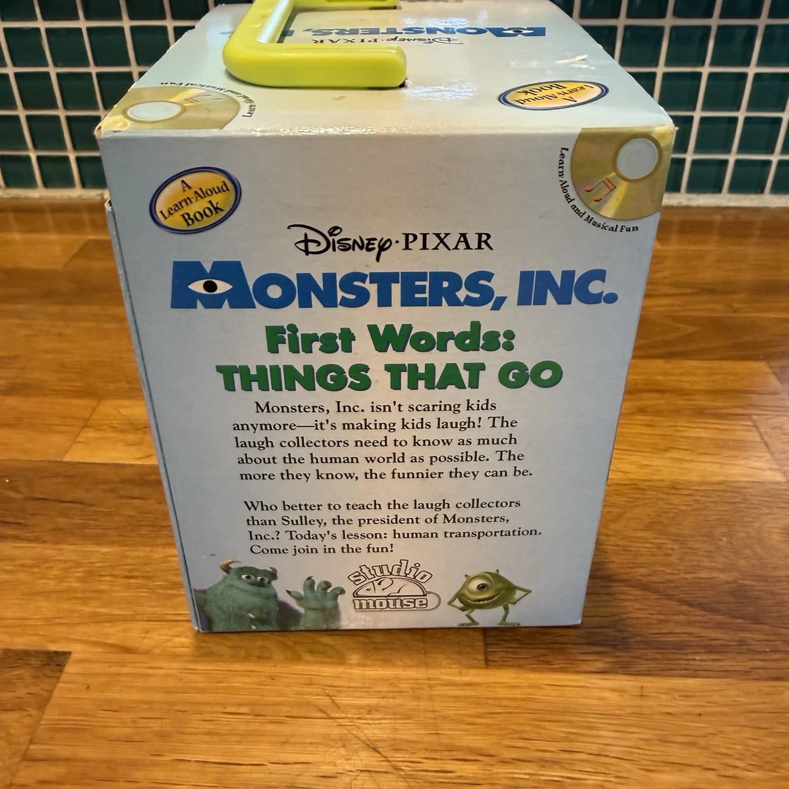 Monsters Inc. Board books W/ CD By Studio Mouse 2004 — Rare Boxed Set W/ Handle
