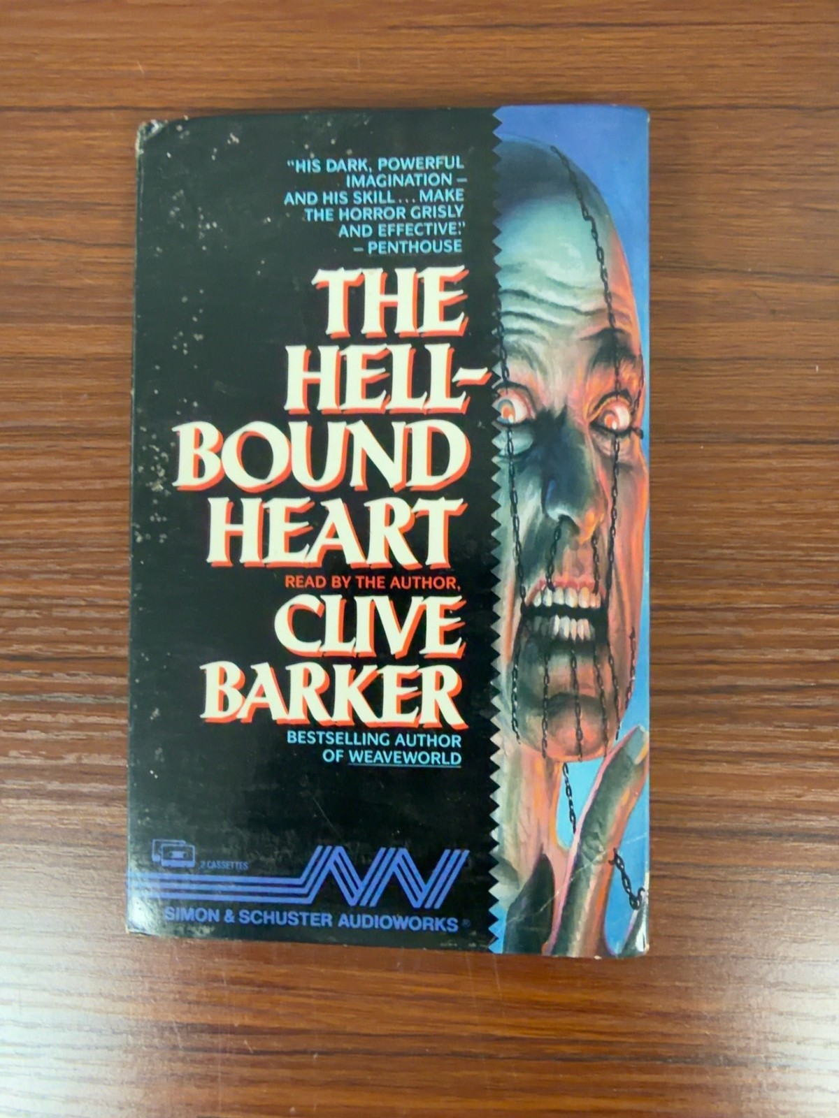 Clive Barker The Hellbound Heart 1988 Audiobook 2 Cassette Tapes Read by Author
