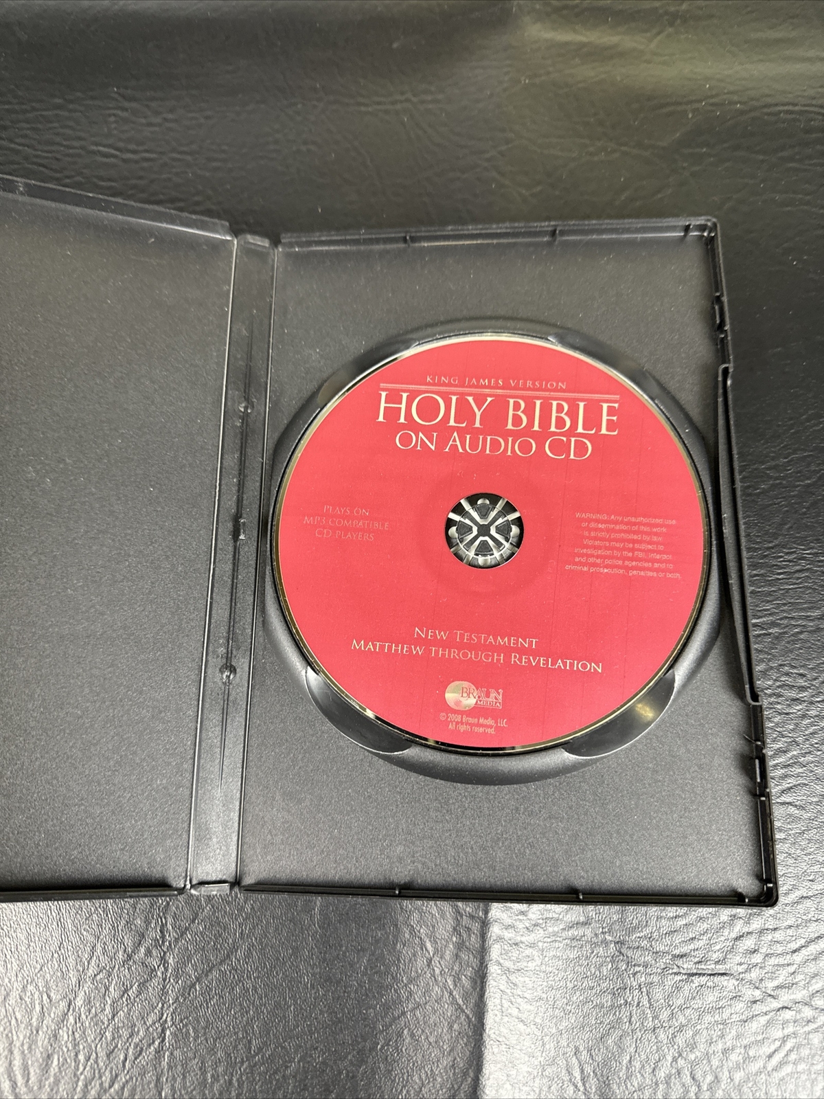 The King James Version Bible The New Testament by Braun Media LLC CD Mp3 +Bonus