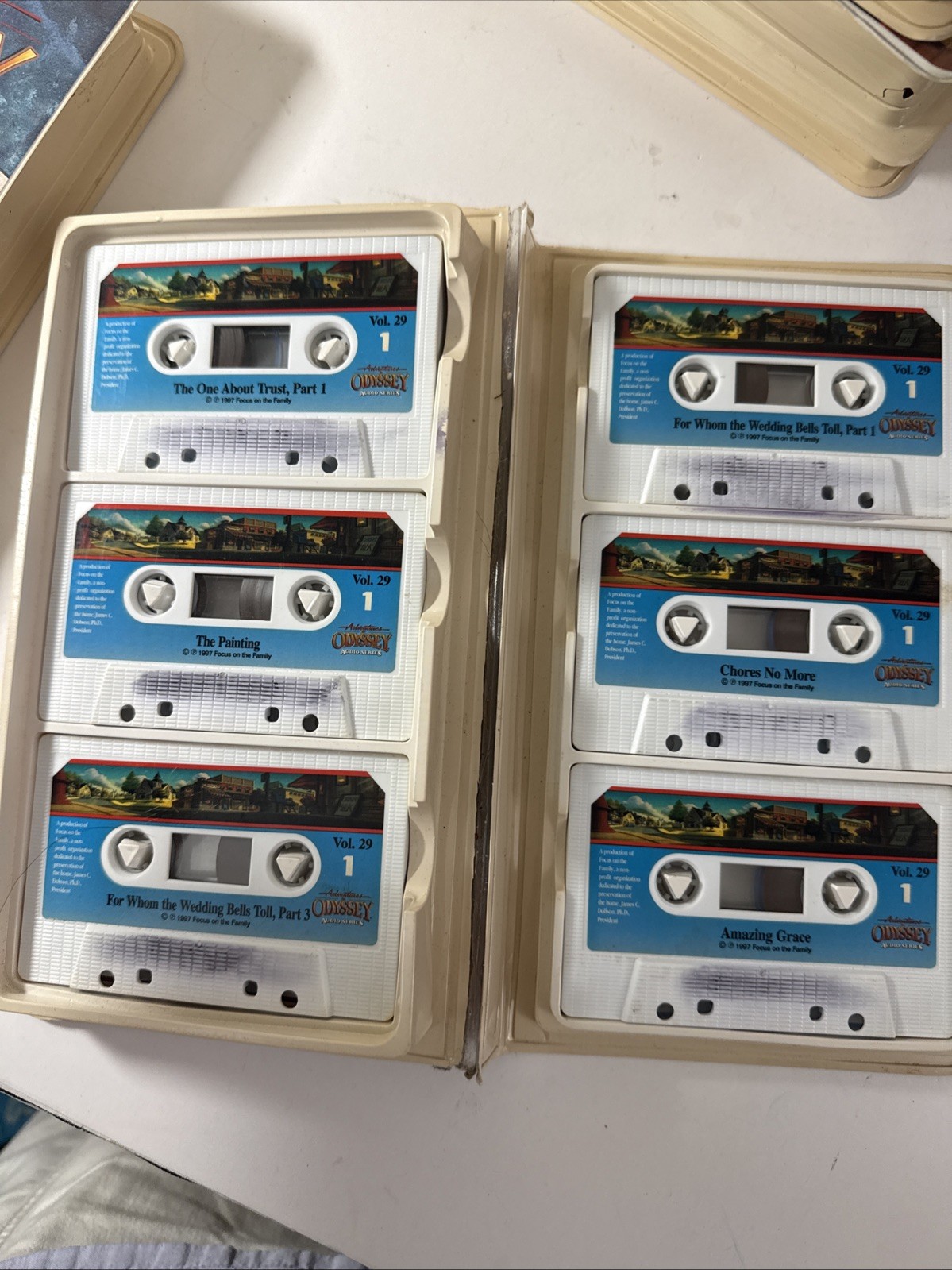 Vintage Adventures In Odyssey, Cassette Tapes, Huge Lot, 84 Episodes, Fair Shape