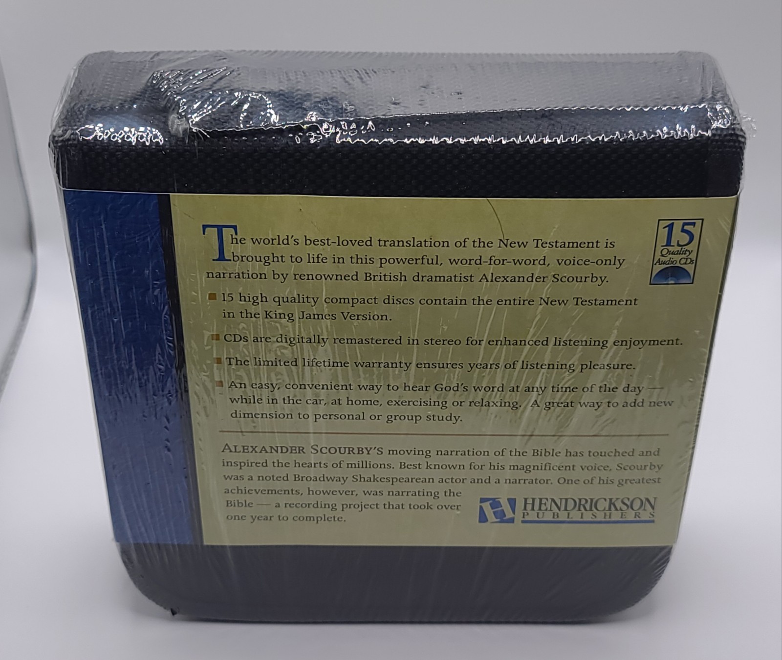 ( NEW ) Alexander Scourby Dramatized New Testament KJV Audio CD Set