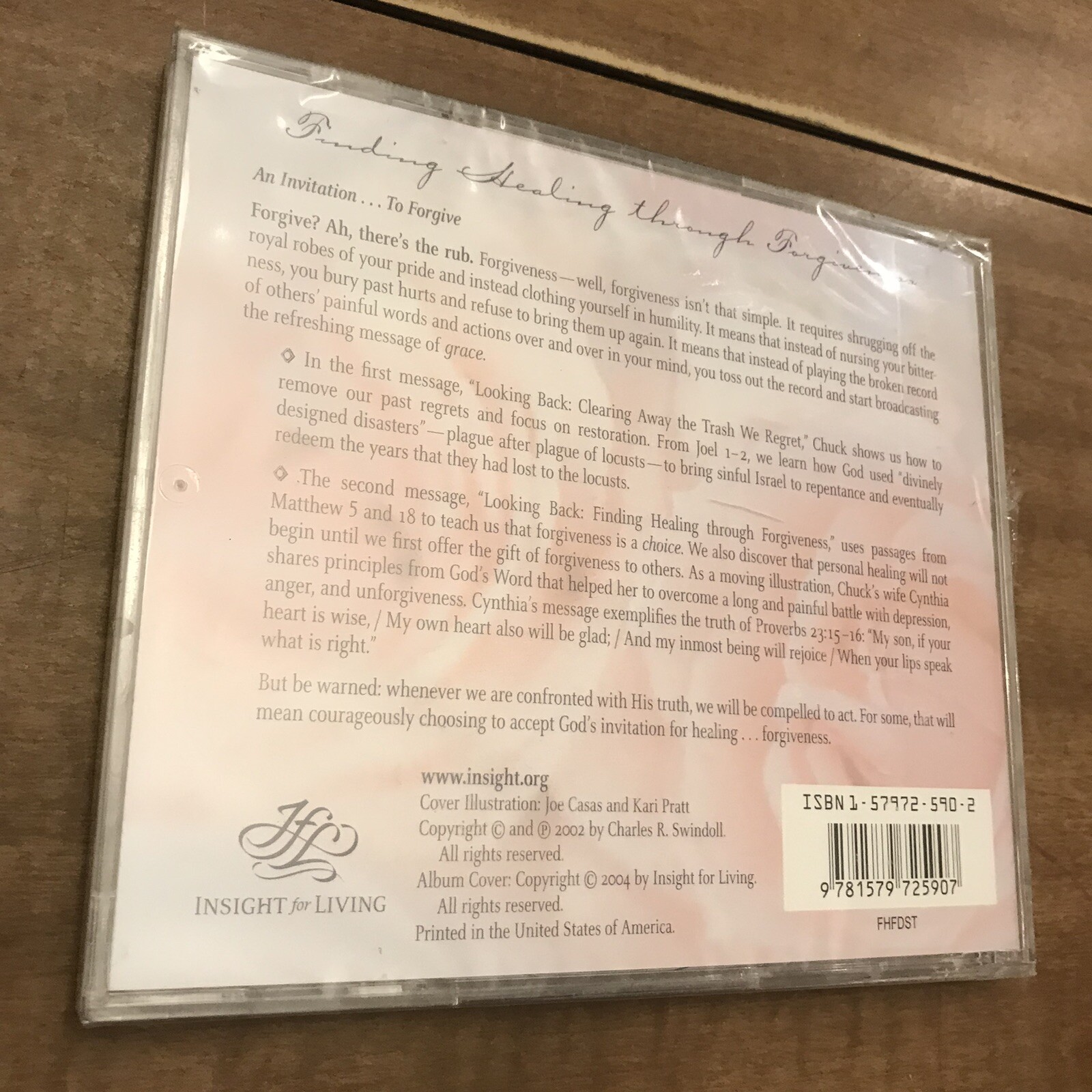 Charles Swindoll ~ Finding Healing Through Forgiveness CD *Brand New*