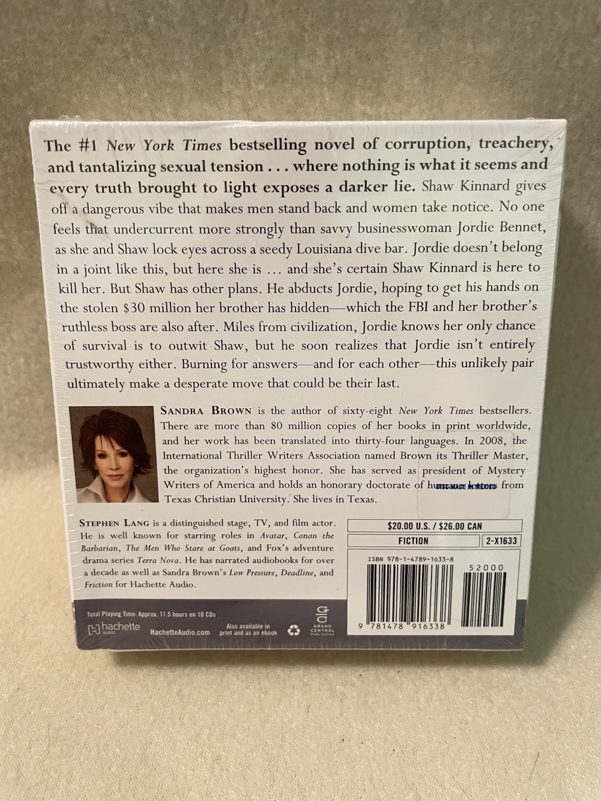 Sandra Brown- Sting unabridged Audiobook NEW