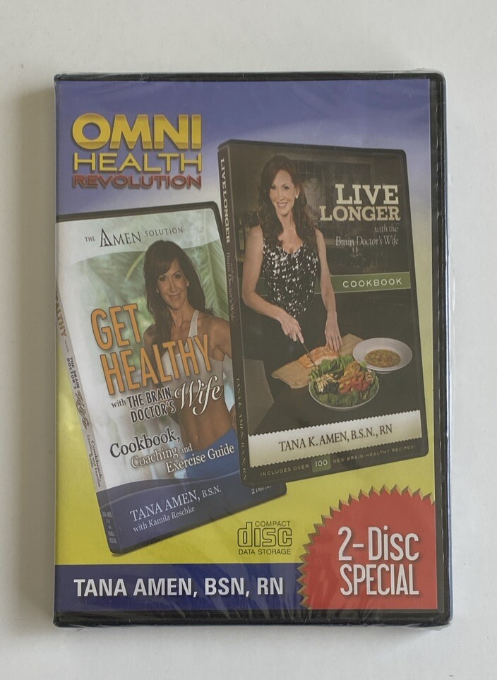 Omni Health Revolution Cookbook by Tana Amen and Daniel G. Amen (2-CD Set, 2013)
