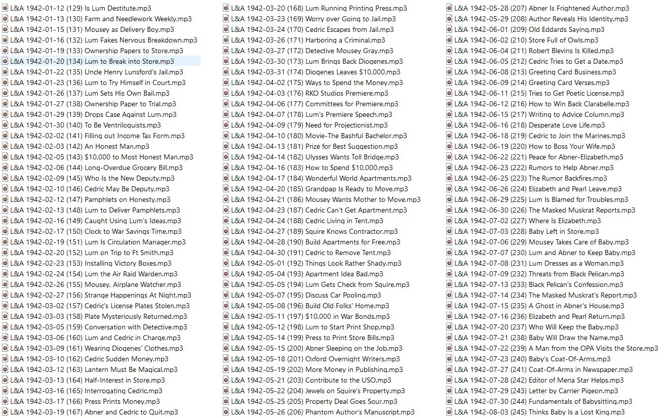 LUM AND ABNER 1933-1942 500+Classic Old Time Radio Shows MP3 On USB Flash Drive