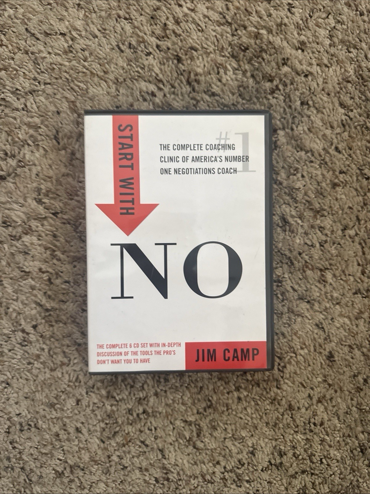 Start With No By Jim Camp 6 CD Audiobook / Boxed Set / 2007 / Incredibly Rare!