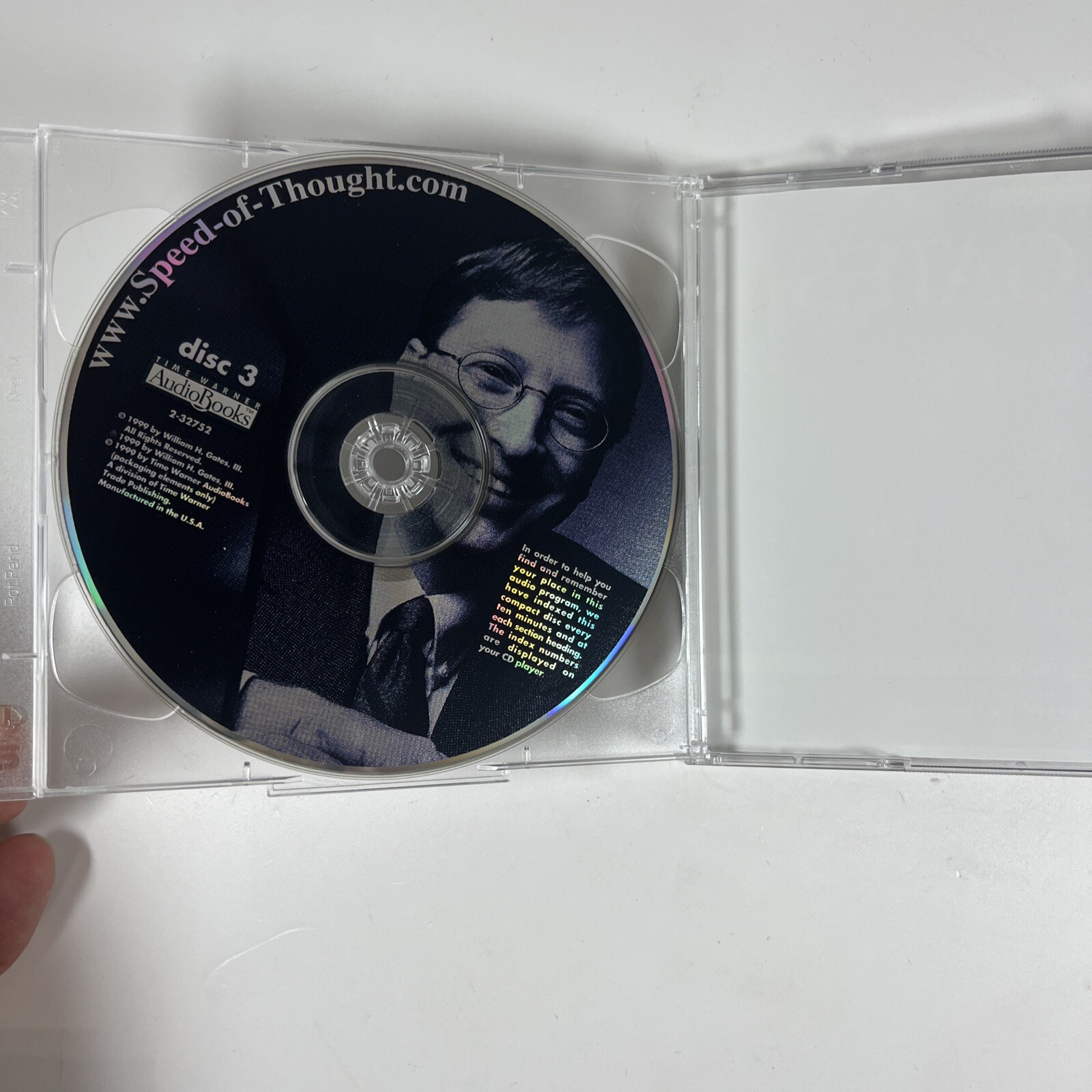 Bill Gates: Business @ The Speed of Thought 5 CD 6 Hrs. (1999) Vtg Book on CD