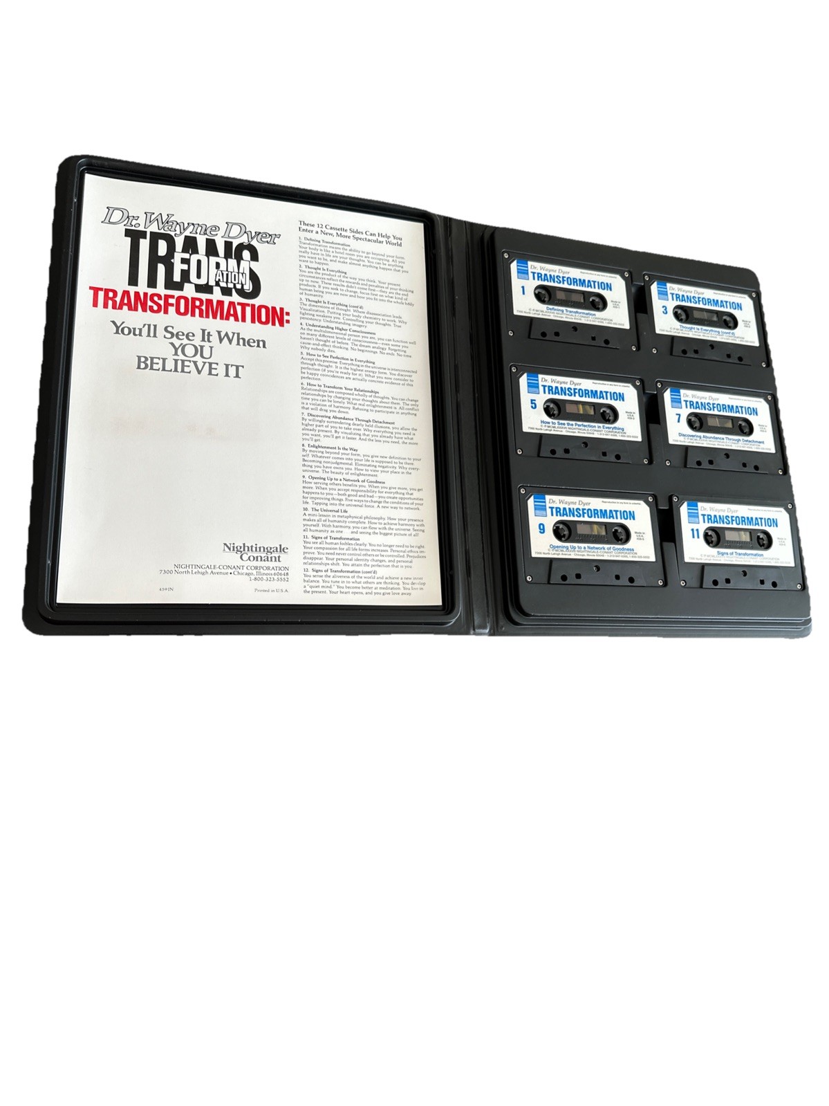 Transformation: You’ll See It When You Believe It Dr. Wayne Dyer 6 Cassettes Set