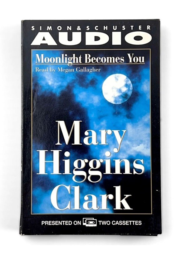 MOONLIGHT BECOMES YOU Mary Higgins Clark Audio Books 2 Cassettes Mystery Vintage