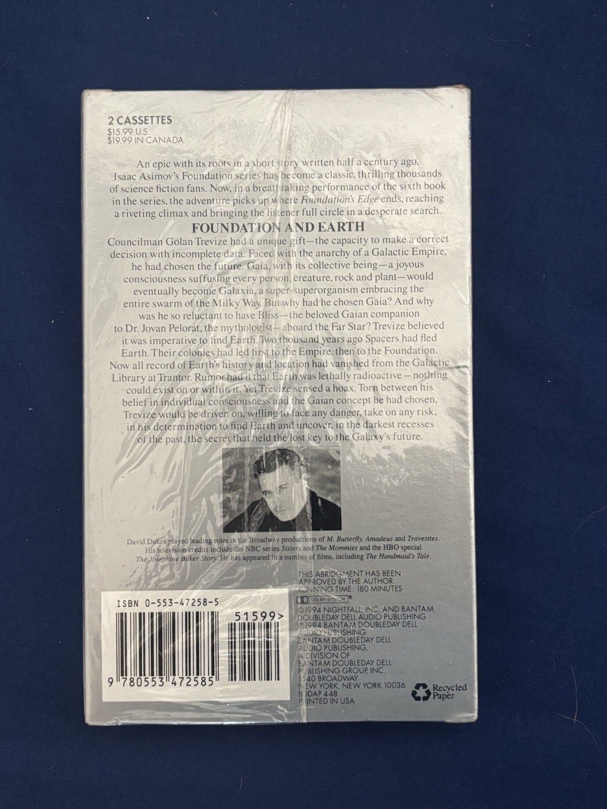 SEALED Asimov «Foundation and Earth» Audiobook 180 min 1994 Bantam Doubleday