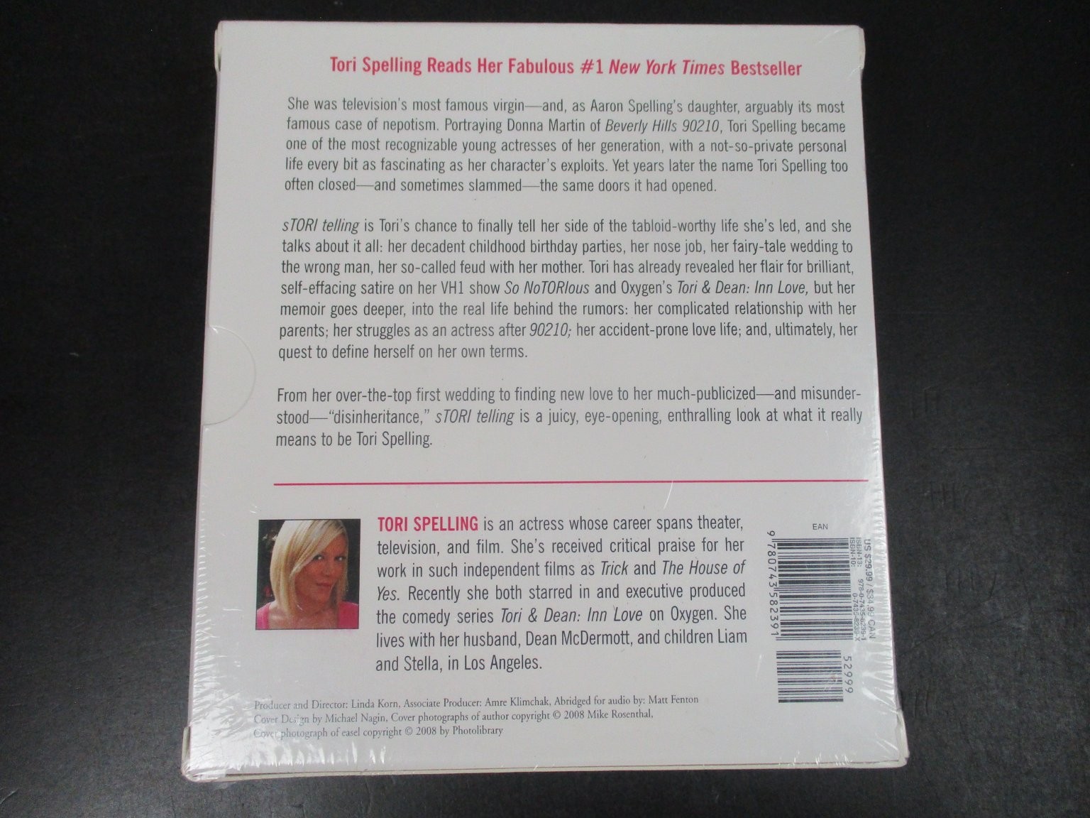 sTORI TELLING by Tori Spelling Audiobook CDs Abridged 3 Discs CDS BRAND NEW