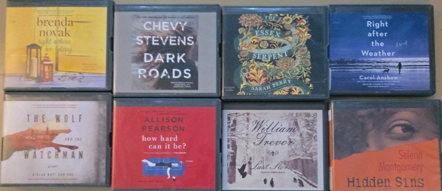 ☆ Mixed Lot Of 8 Audiobooks On CD Mystery _ Historical _ Thriller +++