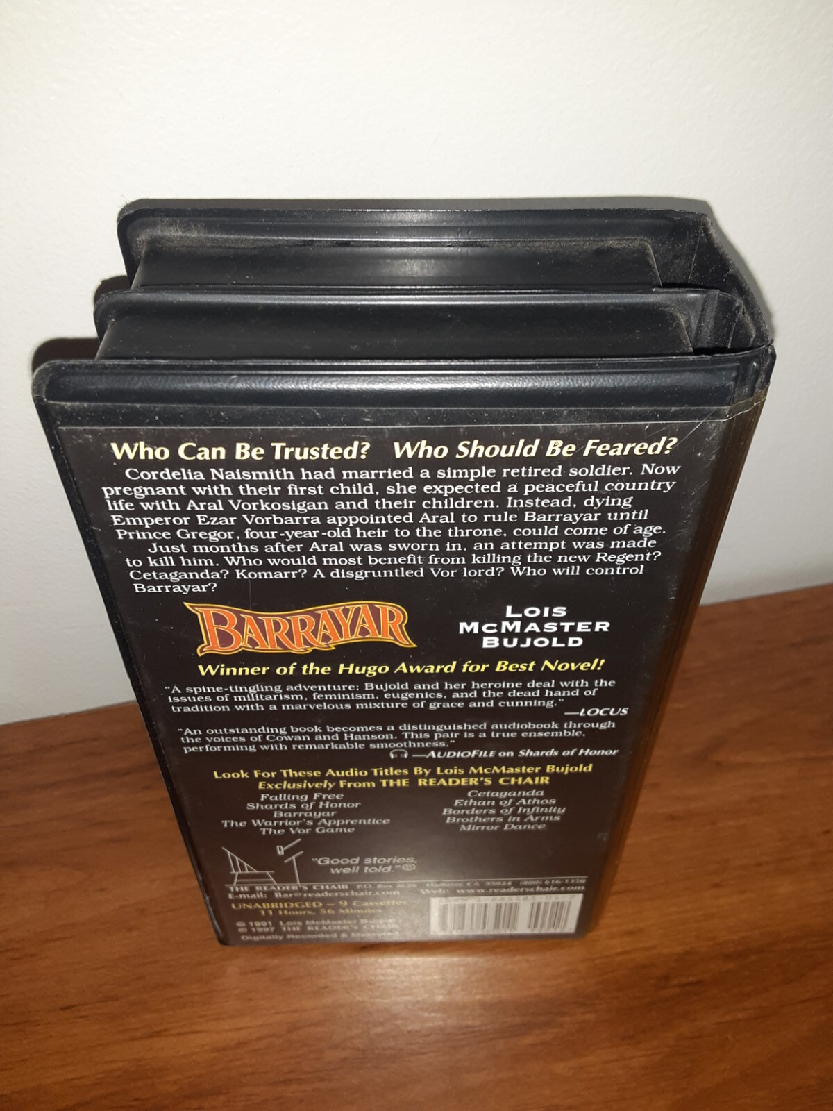 BARRAYAR by Lois McMaster Bujold AUDIOBOOK Unabridged 9-Cassette Tape Set