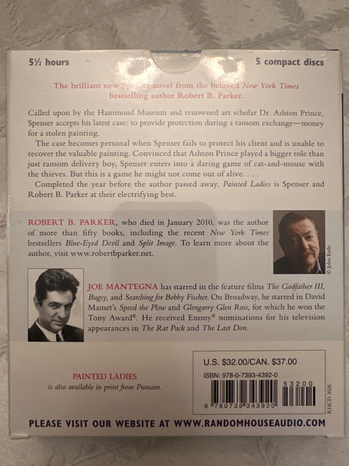 Robert Parker «Painted Ladies» New/Sealed Unabridged CD AudioBook