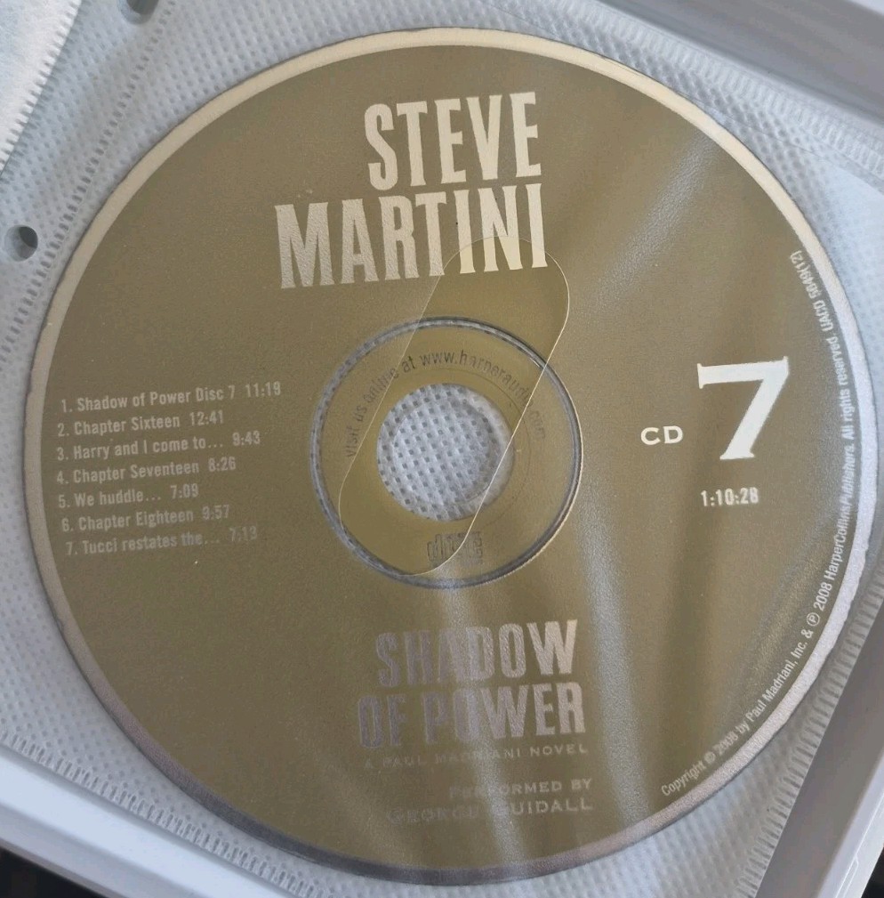 📚 ⭐ Steve Martini Shadow of Power Audiobook Unabridged 12 Discs Paul Madriani