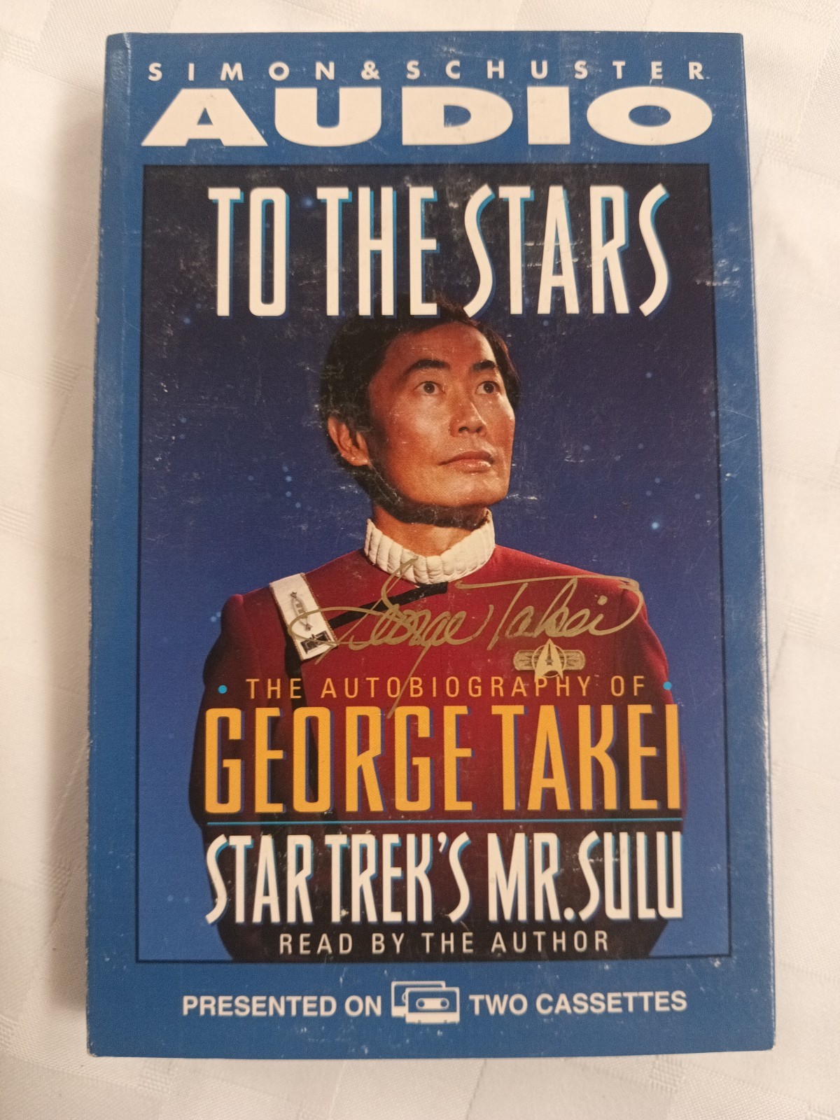 Autographed — To The Stars — Signed by George Takei — Audiobook Cassettes
