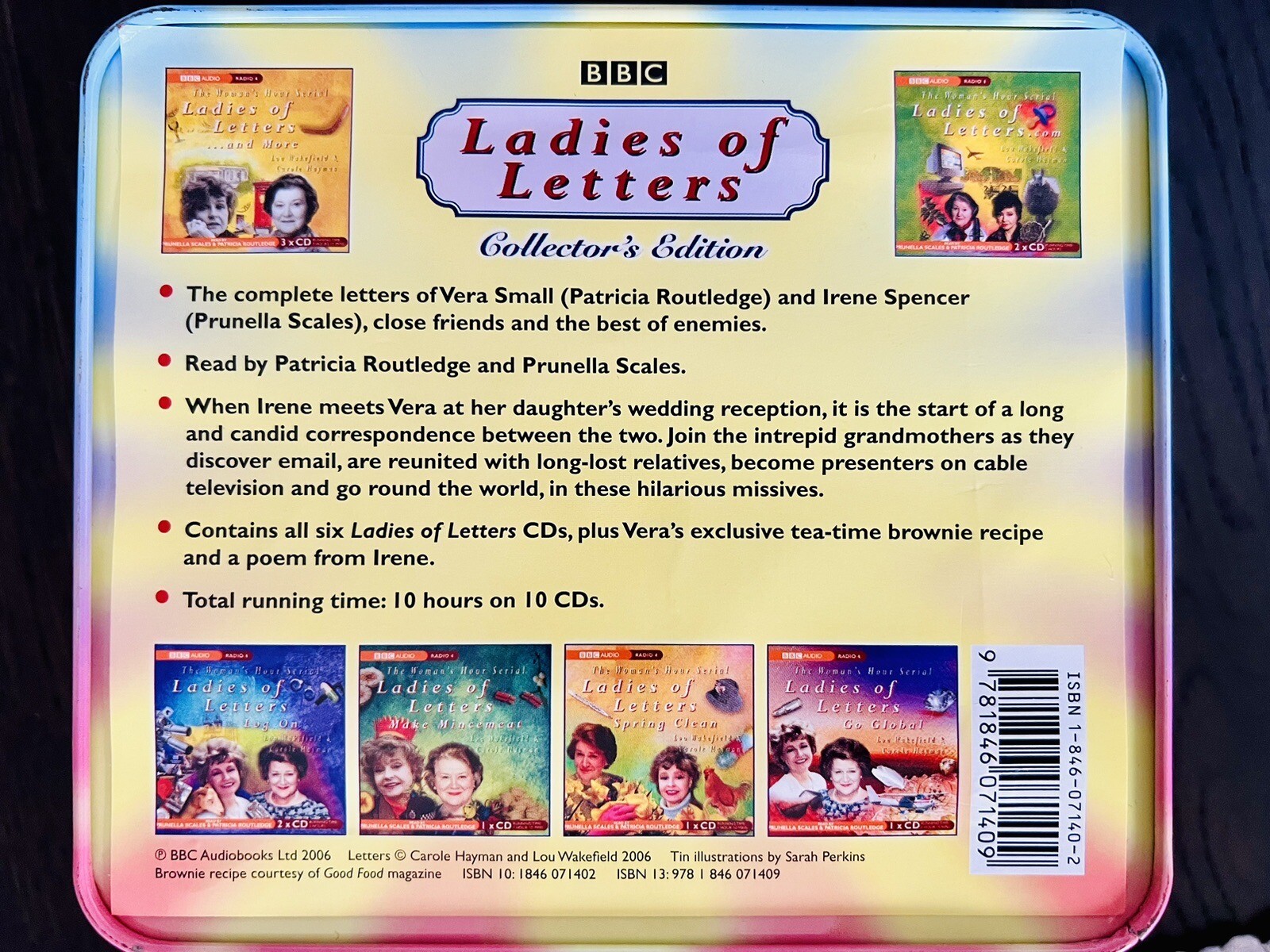 BBC Ladies Of Letters Collector’s Edition Tin Box 10 CDs Patricia Routledge mint