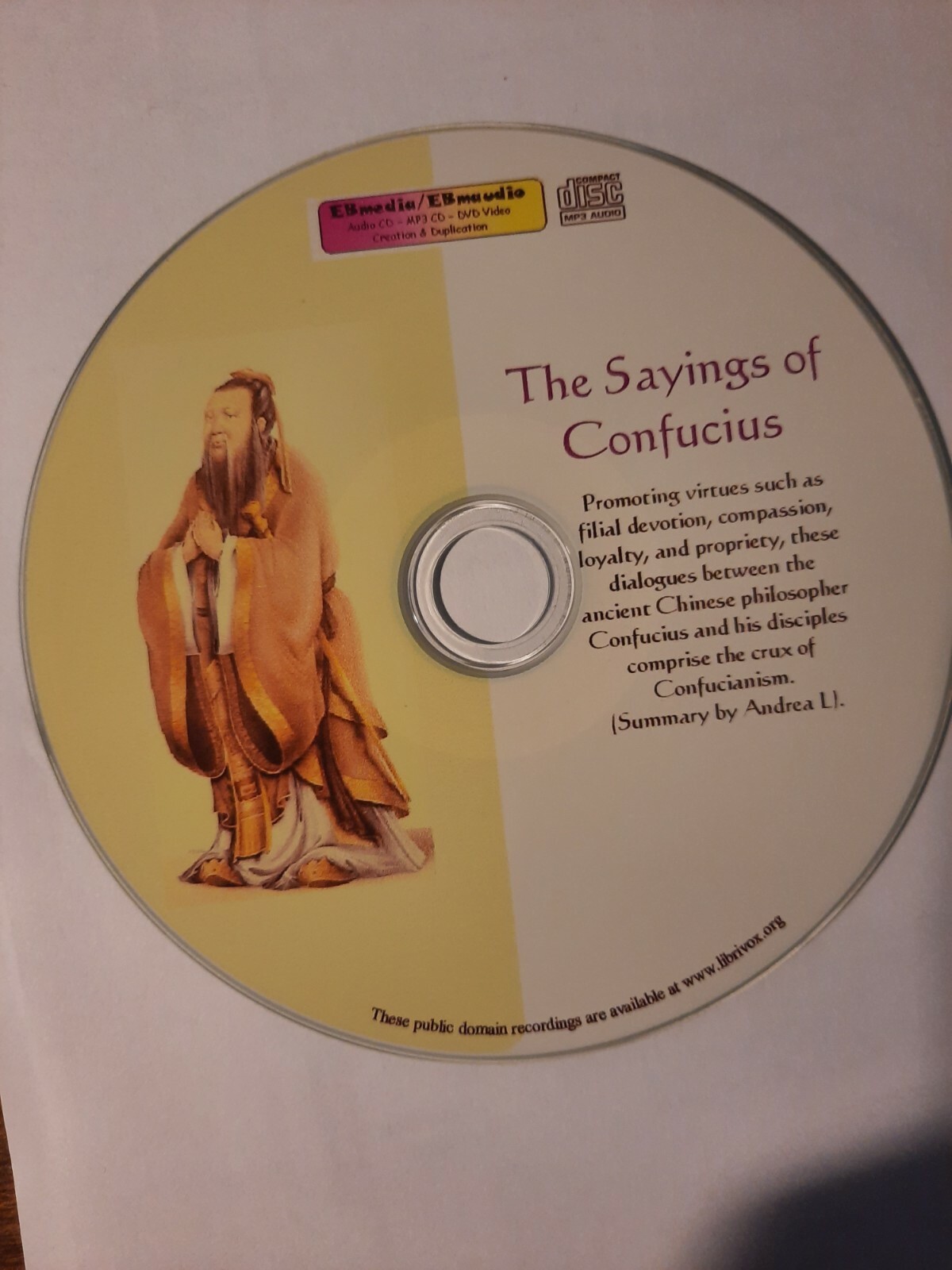 The Sayings of Confucius — Unabridged Audiobook Mp3 CD
