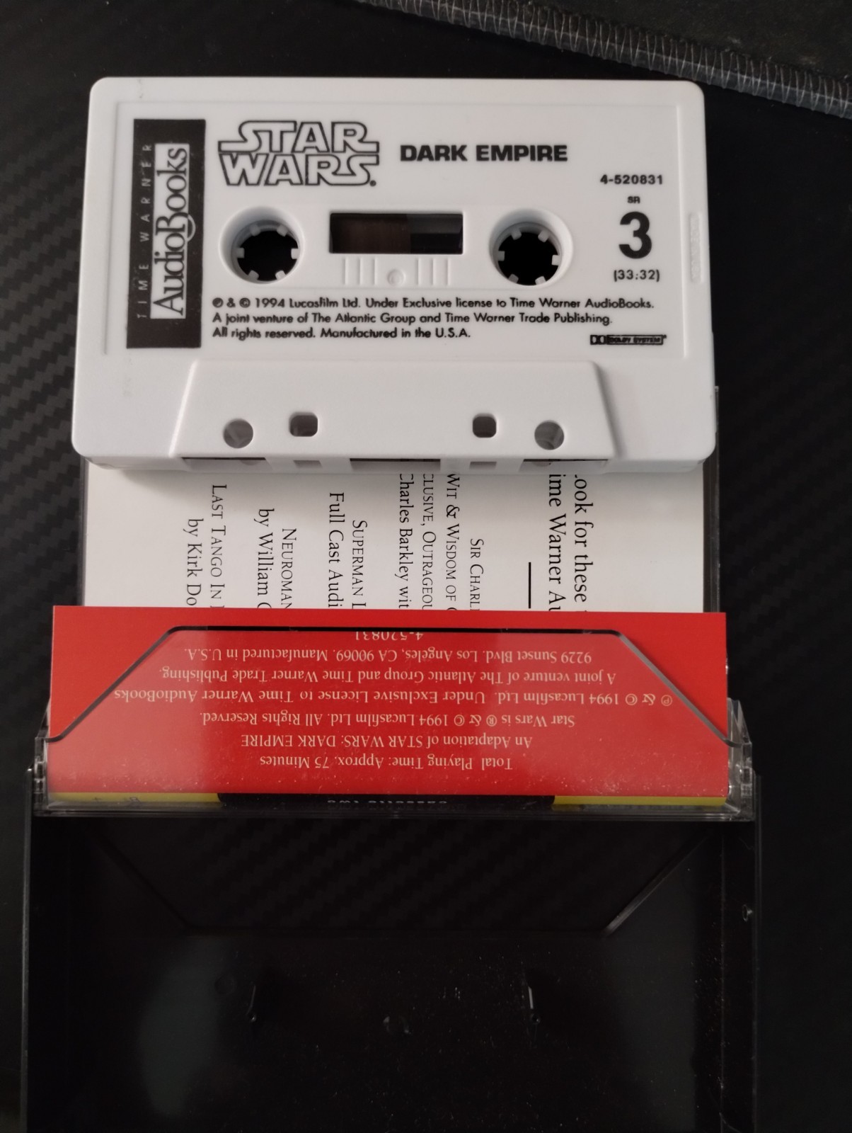 STAR WARS DARK EMPIRE 2 1994 Audio Drama: Time Warner Cassette AudioBooks NEW!