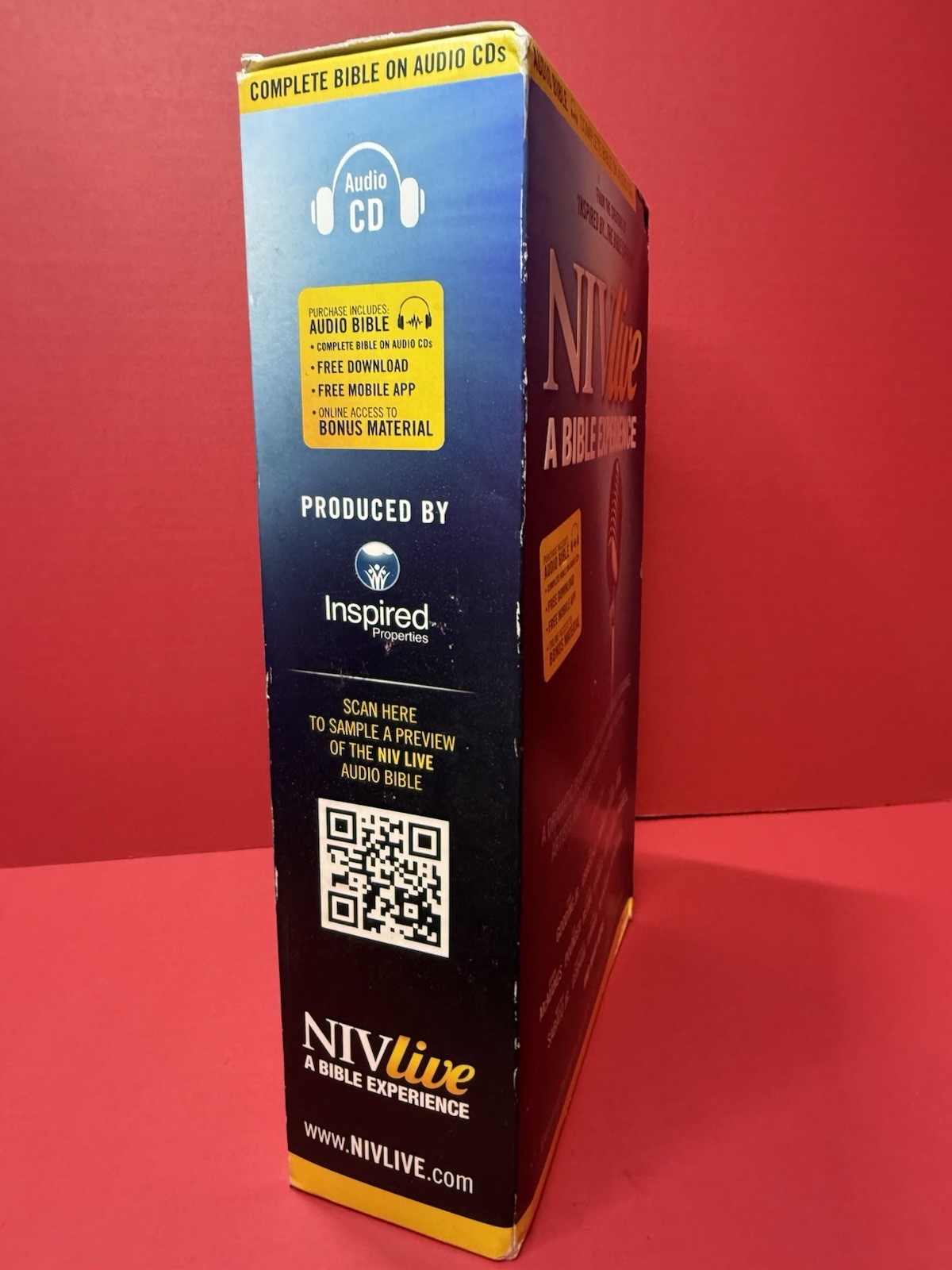 NIV Live — A Bible Experience Complete Audio Book 79 CDs and 1 DVD In Case. NEW!