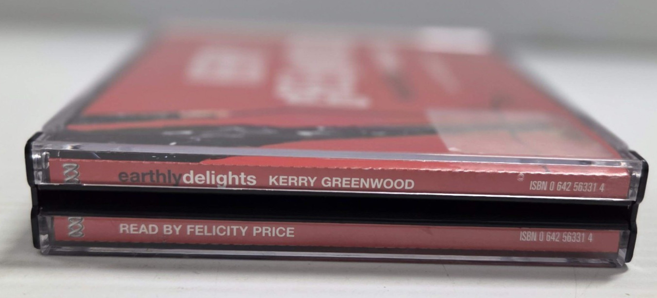 Audio Book Earthly Delights by Kerry Greenwood 4 Audio CD Set Cozy Mystery