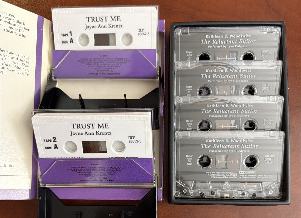 Audiobook On Cassette Lot of 5 Kellerman Martini Krentz Woodiwiss The Shadow