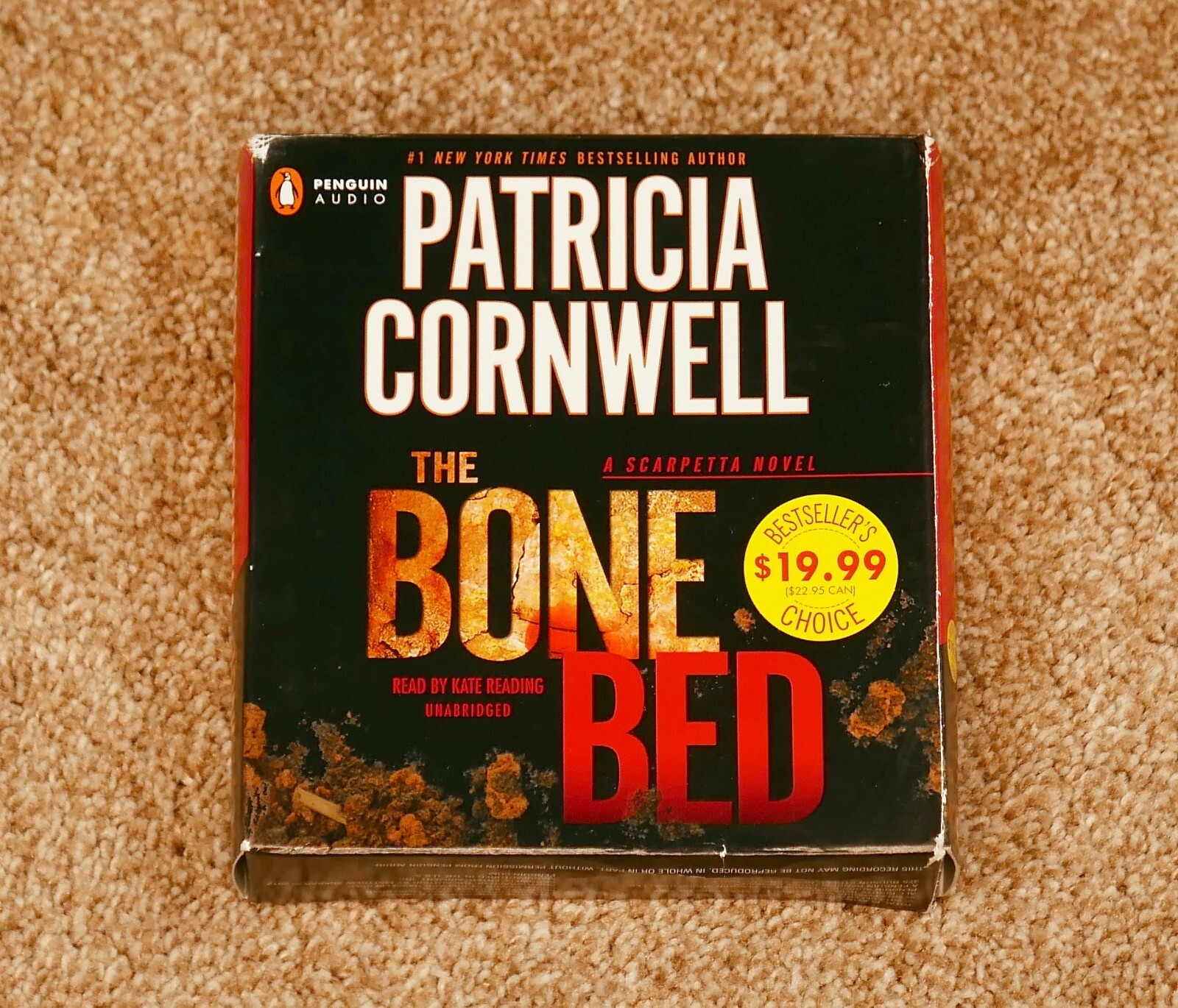 The Bone Bed by Patricia Cornwell read by Kate Reading