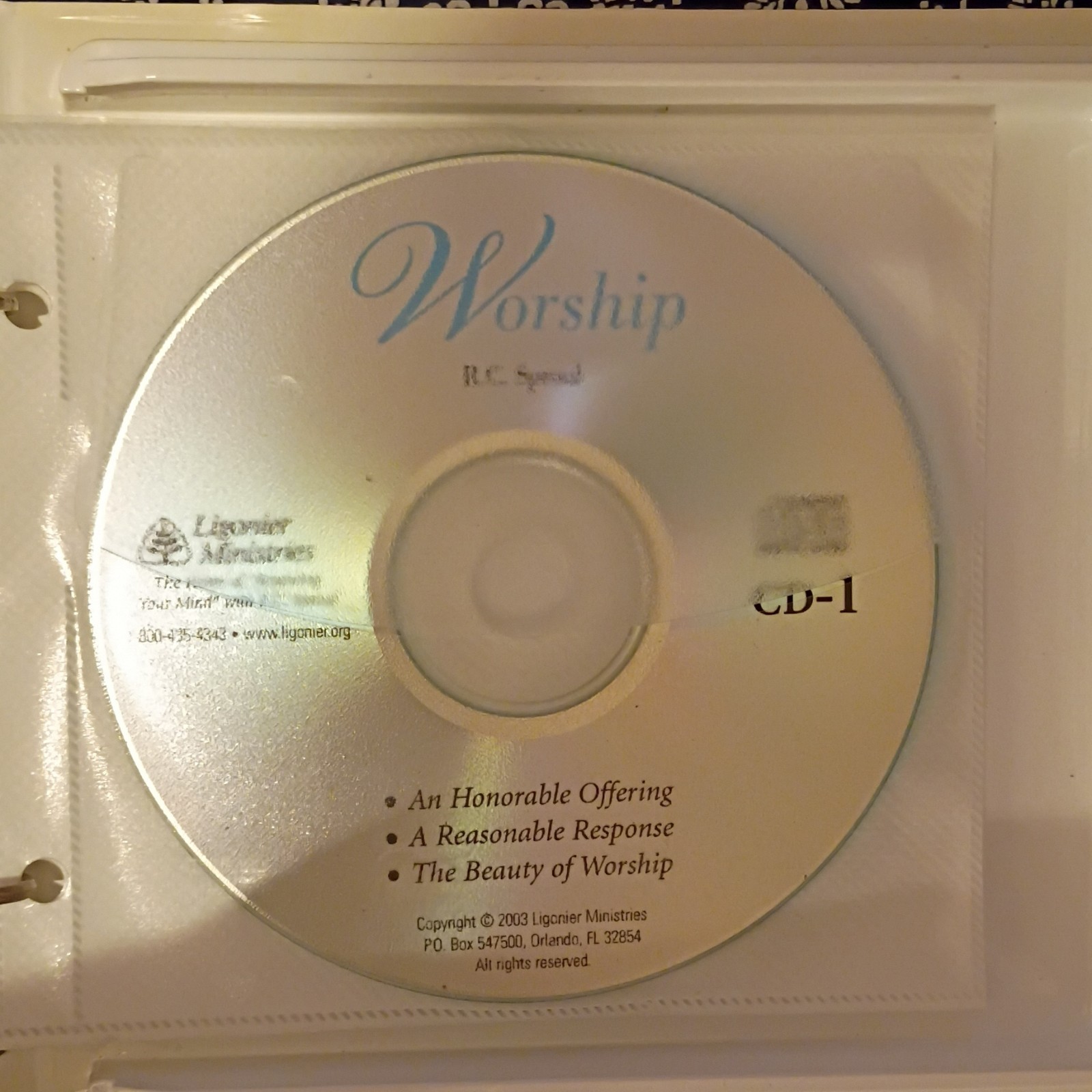 R. C. Sproul Worship Audiobook 4 CD Set Ligonier Ministries English Religion