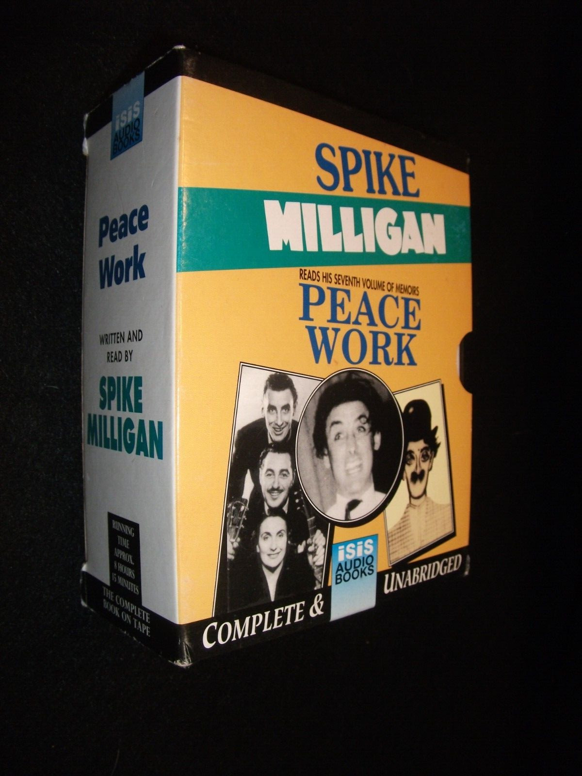 AUDIO BOOK. SPIKE MILLIGAN. PEACE WORK. 8 hrs 15 mins. 6 CASSETTES. ISIS
