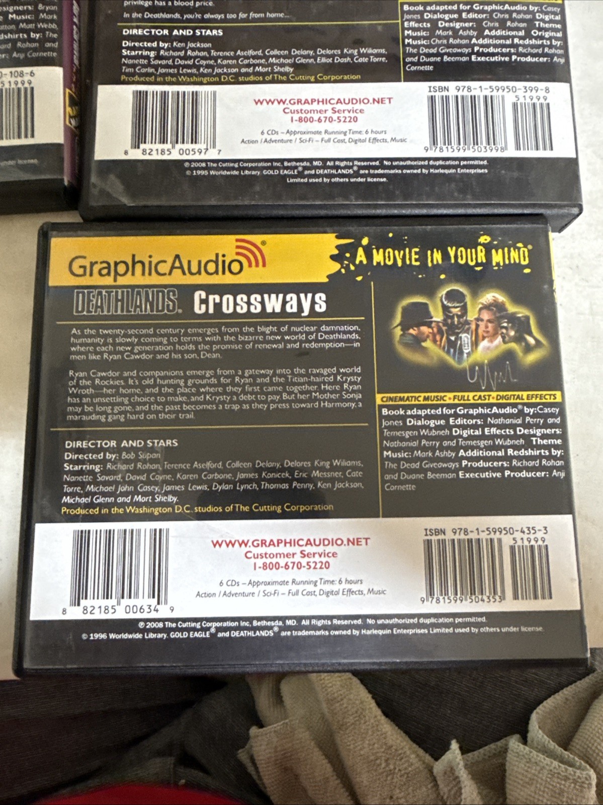 James Axler Death Lands Audio Books — Lot of 3 CD