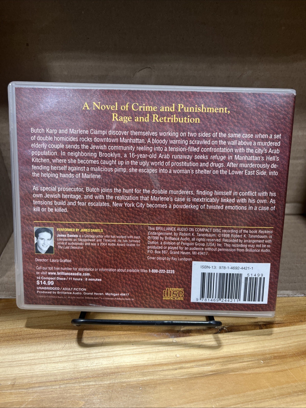 RECKLESS ENDANGERMENT Robert K. Tanenbaum AUDIOBOOK