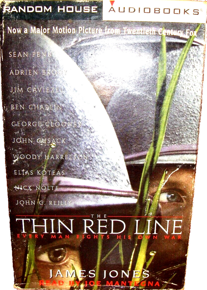 AUDIOBOOK 4 Cassette «Thin Red Line» by James Jones~Abridged 6 hrs (WWII) F19