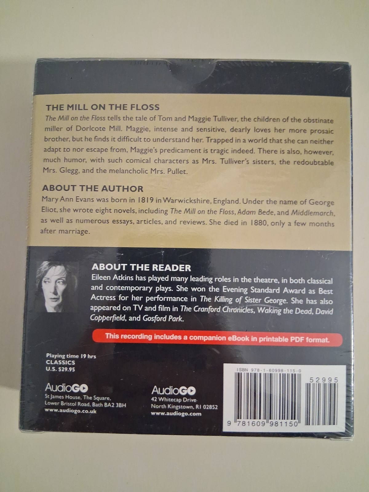 The Mill On The Floss George Eliot Brand New Unabridged W/eBook 16 Cds Audiobook