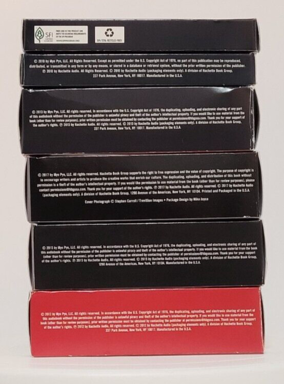 6 Robert Ludlum’s Jason Bourne Audio Books CD Bourne Legacy Objective Initiative