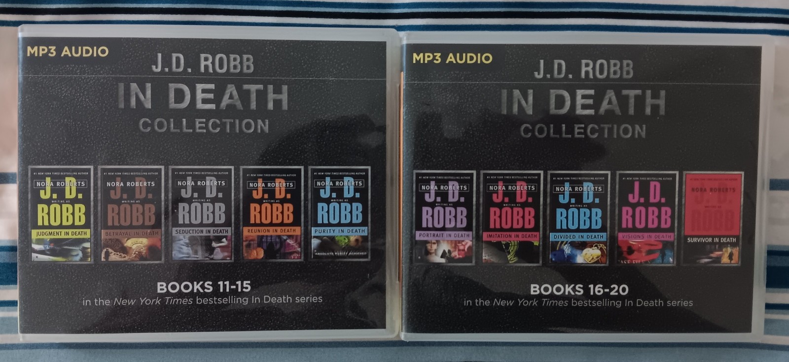 JD Robb In Death Audio Books (MP3) in original cases Books 1-20, 26-29, 36-45