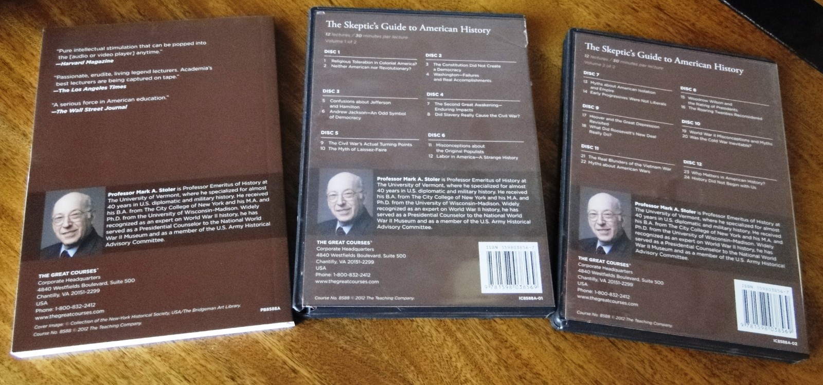 The Great Courses THE SKEPTICS GUIDE TO AMERICAN HISTORY 12 CDs & Guidebook