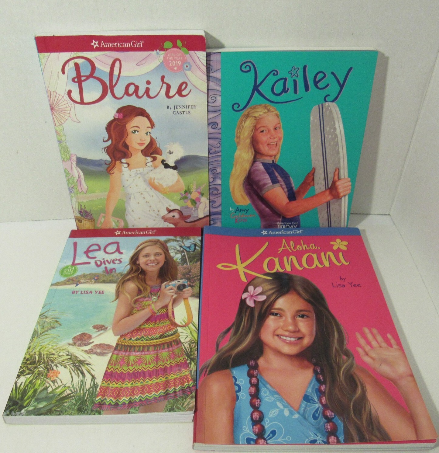 American Girls: Meet Kanani, Kailey, Blaire, Lea Lot of 4 Paperbacks