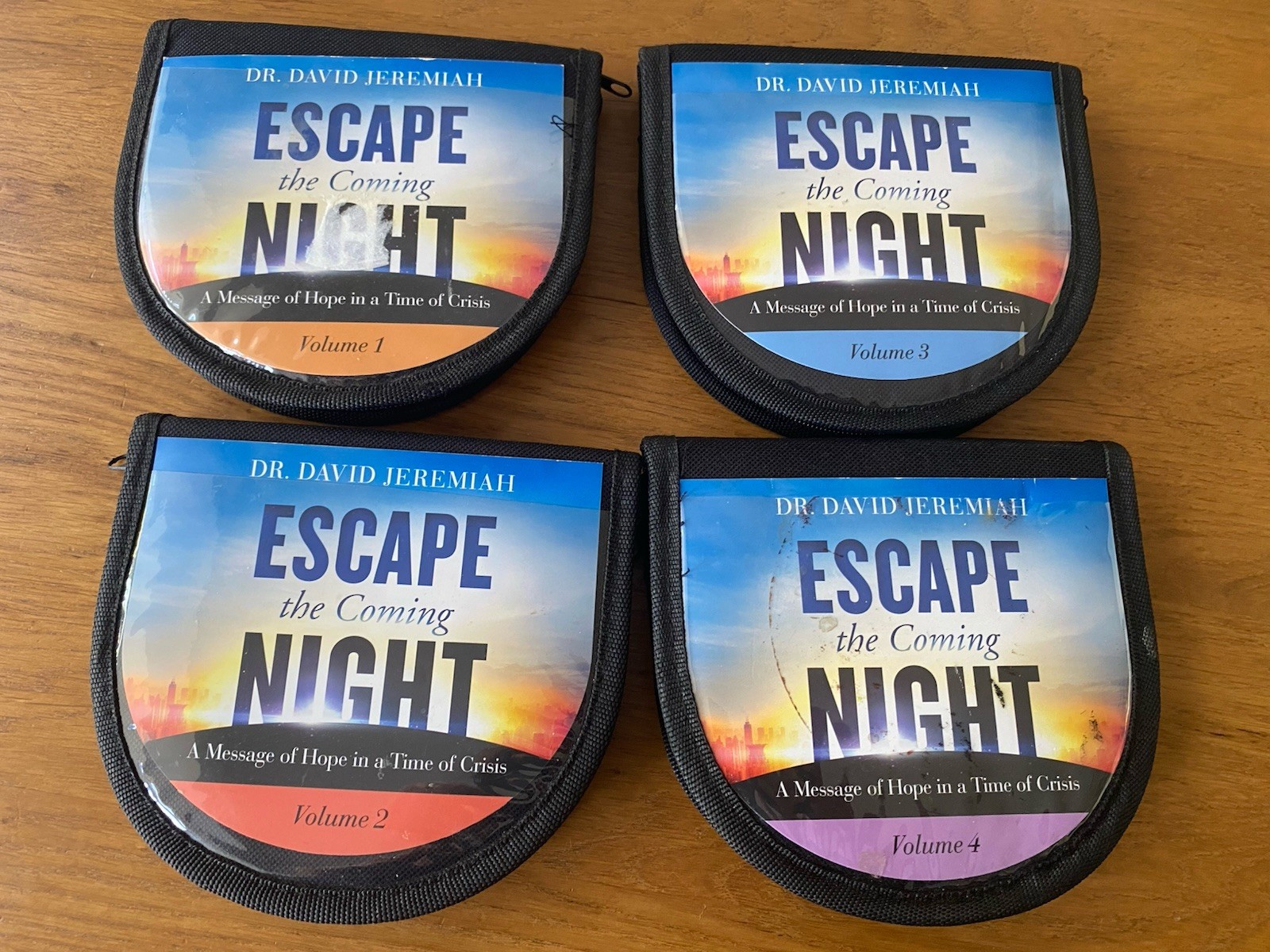 ESCAPE THE COMING NIGHT Dr David Jeremiah Volumes 1 2 3 4. ONE DISC IS MISSING
