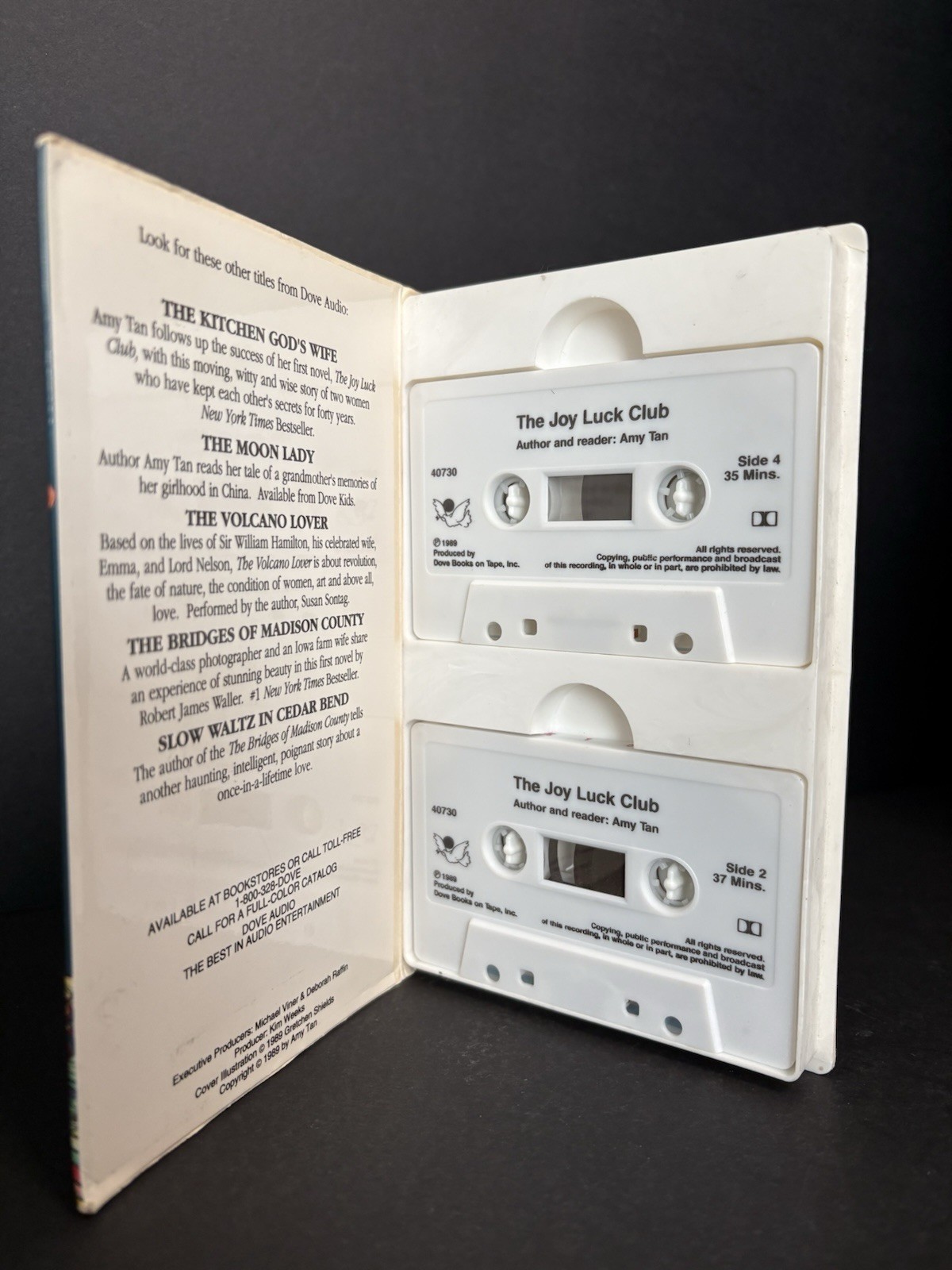 Amy Tan Reads her Novel Joy Luck Club 2 Audio Book Cassettes