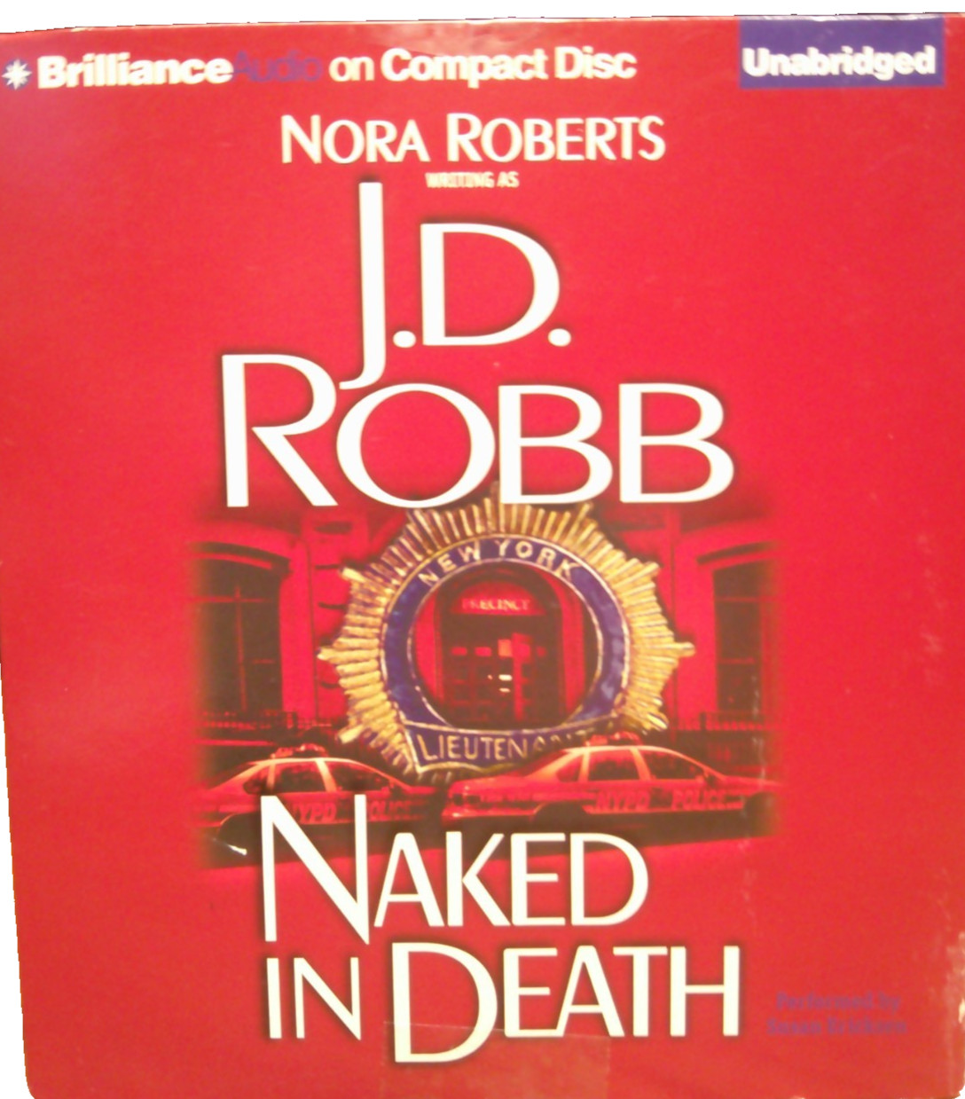 AUDIOBOOK CD: Naked in Death by J. D. Robb (2010, Unabridged ) 9 hrs/Adult Y31