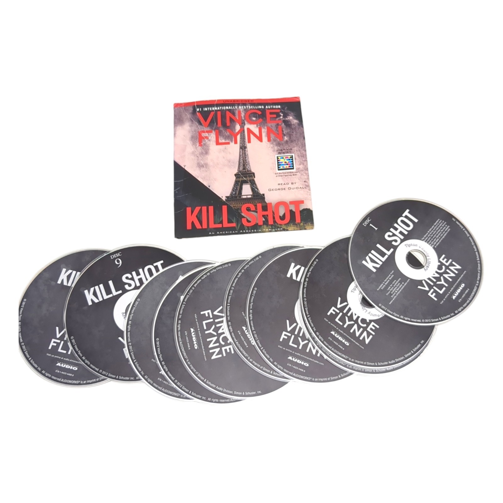 Kill Shot by Vince Flynn Unabridged Novel of Mitch Rapp Audio CD — DISC ONLY