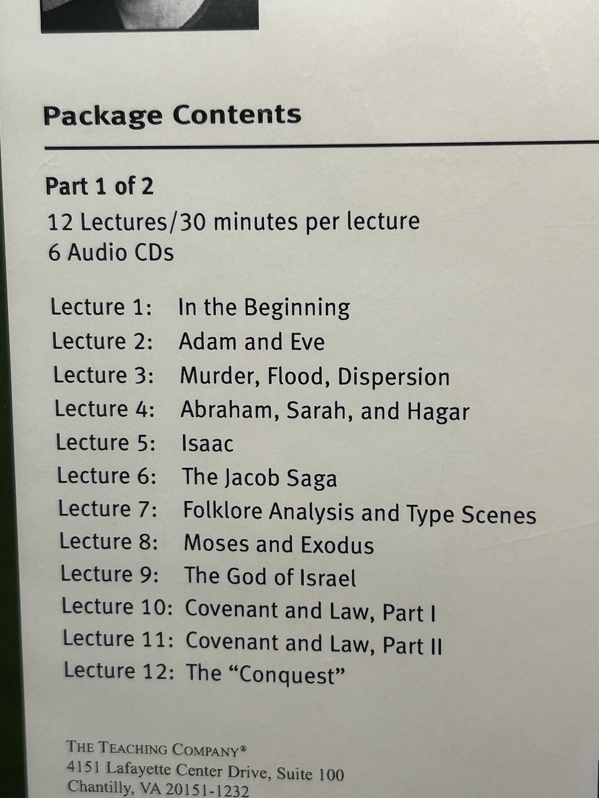 The Great Courses: The Old Testament 12 CDs Part 1 & 2 Amy-Jill Levine