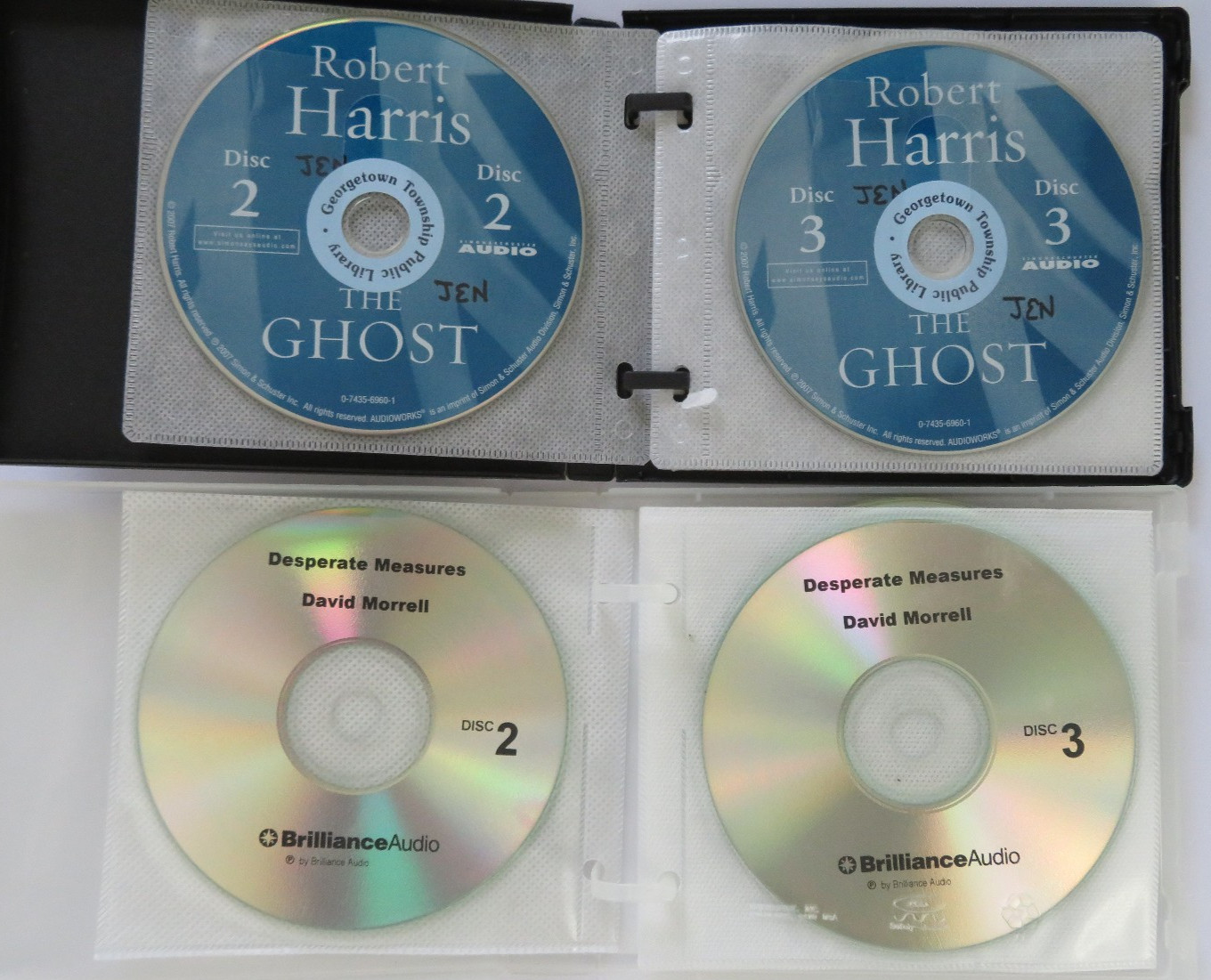 Lot of 6 Audiobooks on CD — Suspense — The Ghost TWISTED Lethal Legacy DESPERATE