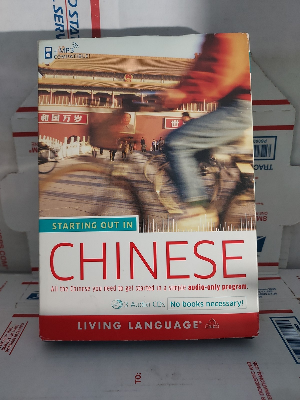 Starting Out in Chinese — 3 CD Audiobook Living Language Good Used — #137