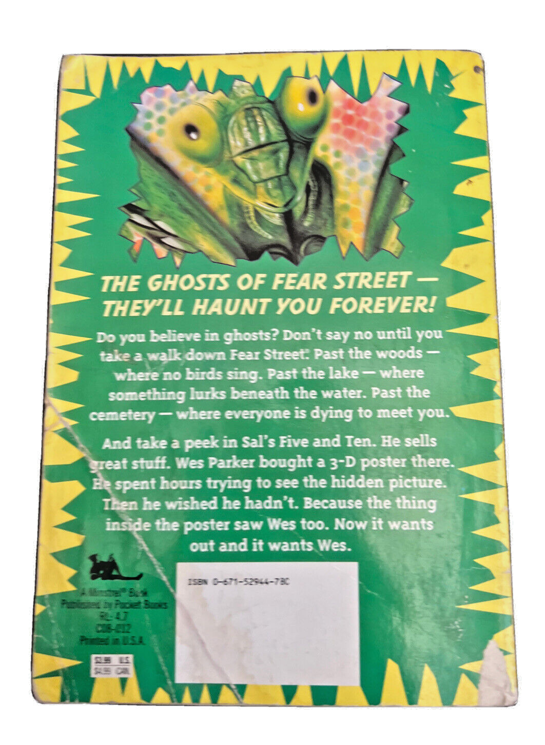 R.L Stine Ghosts of Fear Street Lot Nightmare in 3-D House Of A Thousand Screams
