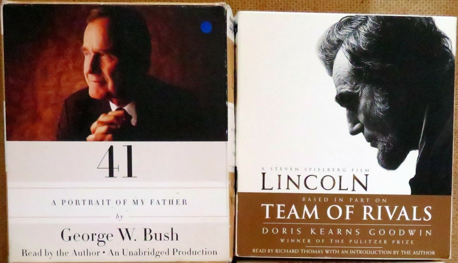 NON-FICTION — BIOGRAPHY — AudioBook CDs — 4 Titles — 41, Jobs, Lincoln, Charles