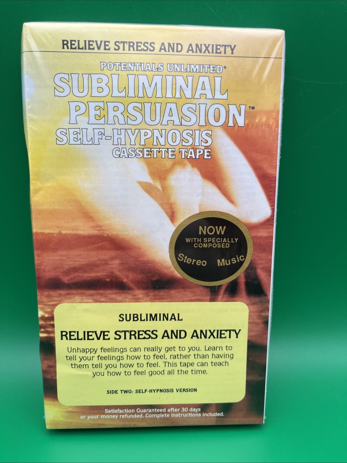 Relieve Stress and Anxiety by Barrie Konicov (Audio Cassette)