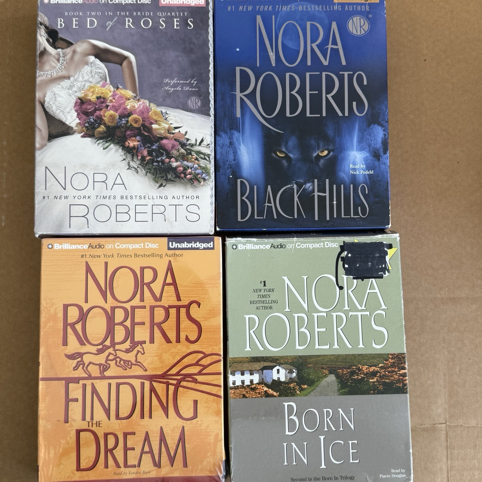 LOT OF 4 NORA ROBERTS AUDIO BOOKS on CDs